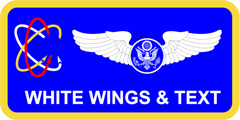 586 FLTS Orbiting Logo Name Tag