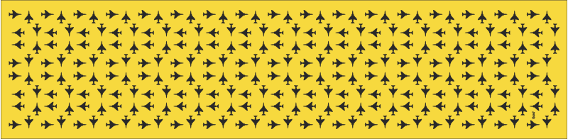 20 FS Yellow & Black F-4 Flight Scarf, Holloman AFB