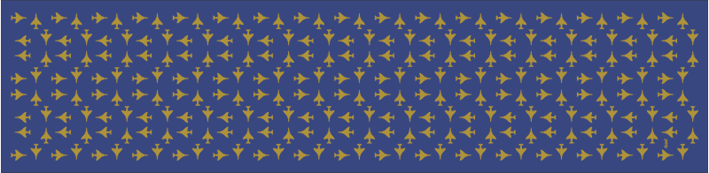 20 FS Navy & Gold F-4 Flight Scarf, Holloman AFB