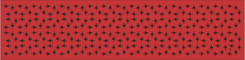 20 FS Red & Black F-4 Flight Scarf, Holloman AFB