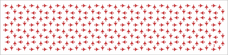 20 FS White & Red F-4 Flight Scarf, Holloman AFB