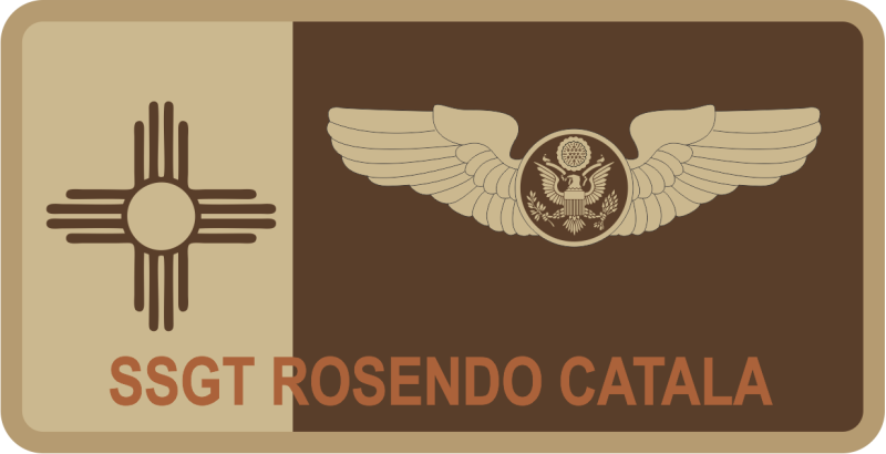 Host Nation Rider Program Desert Name Tag 