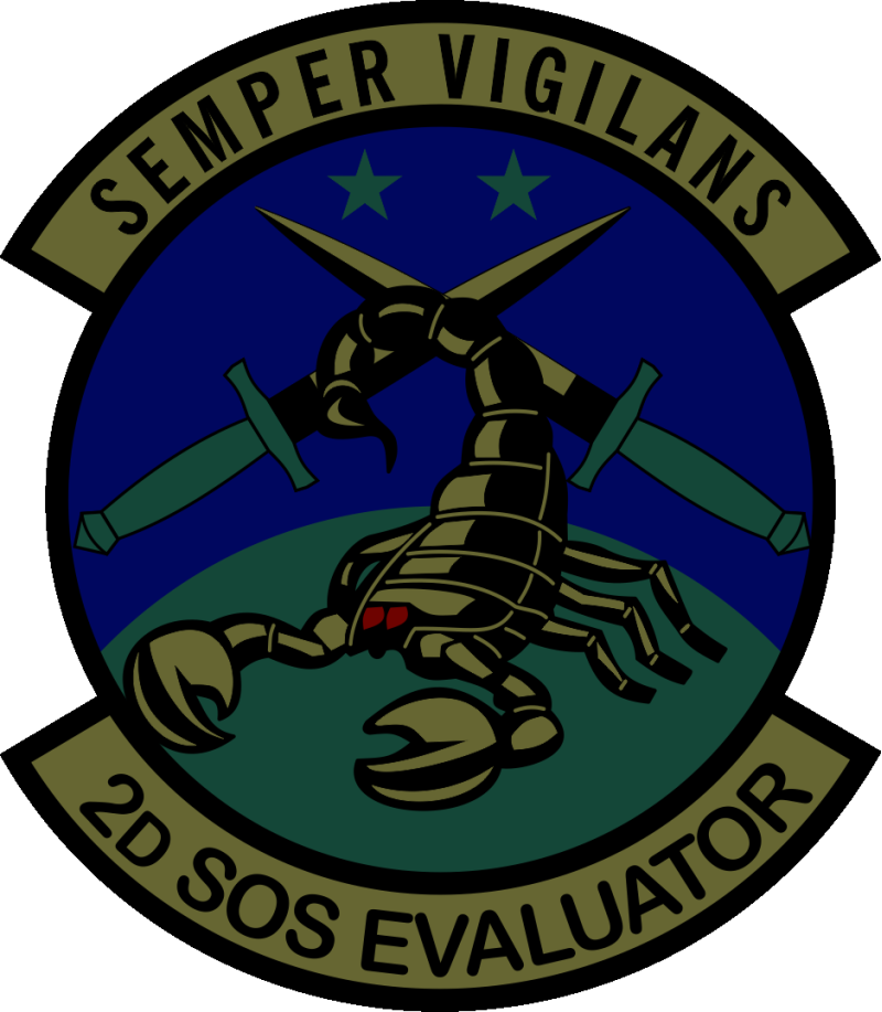 2 SOS Subdued Green Patch Evaluator