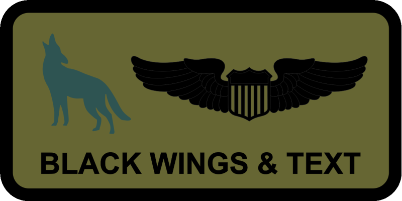 492 SOTAOS Wolf Name Tag 