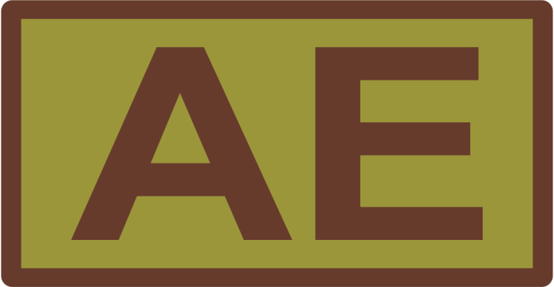 86 AES AE Duty Job Patch OCP Solid Colors