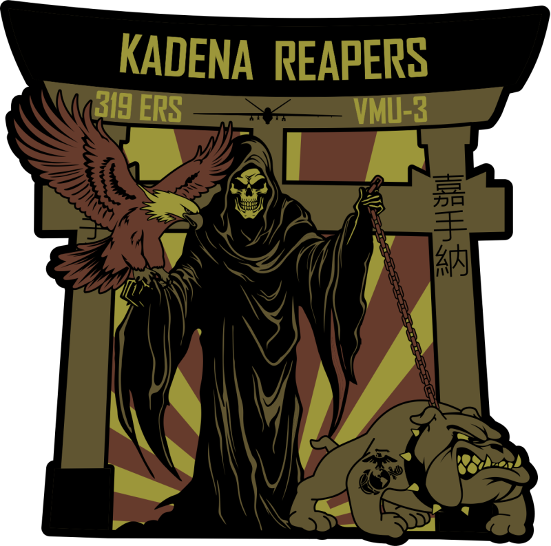 319 ERS Kadena Reapers Patch PVC