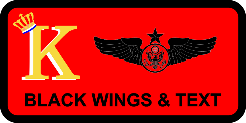 512 RQS K Crown Logo Name Tag 