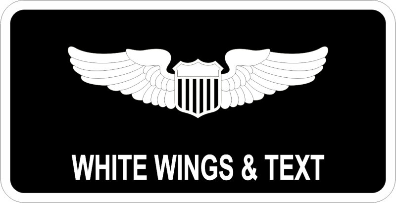 ALSSA Black B/G White Border Name Tag