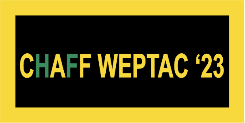 CHAFF WEPTAC '23 with Green Text Pocket Tab