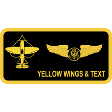 Image for 434 FTS P-47 Over Spade Black Name Tag