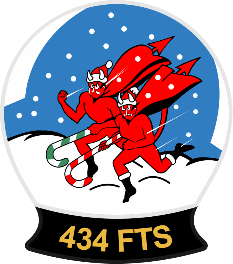 434 FTS Red Devils Snow Globe Patch