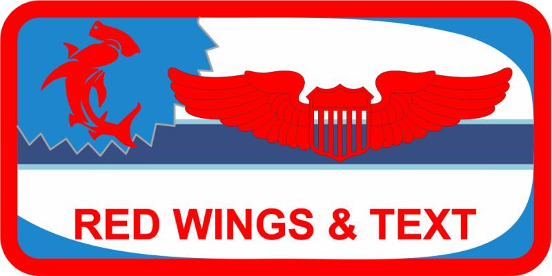 86 FTS Shark Name Tag