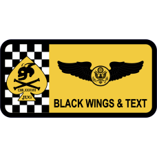 Image for 47 STUS Black/White Checks Name Tag