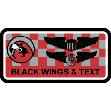 Image for 47 FTW Falcons Red/Gray Checks Name Tag