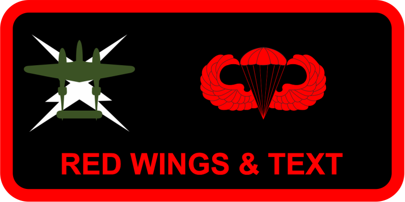 47 FTW Class SUPT 26-05 Black Background P-38/Lightning Name Tag