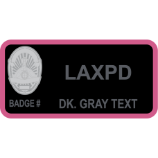 Image for LAXPD Pink Border Name Tag