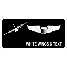 Image for 29 WPS C-130J 8 Prop Black Name Tag
