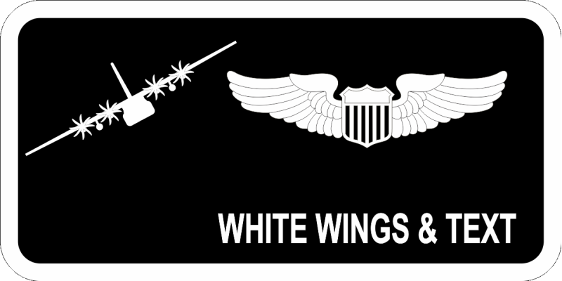 29 WPS C-130J 8 Prop Black Name Tag