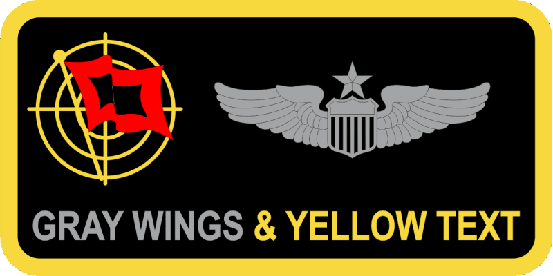 34 CTS Red Flag Name Tag