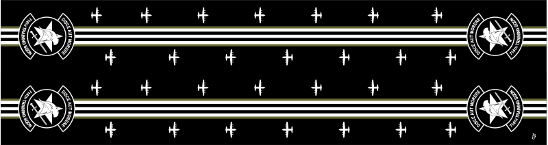 714 TRS Invasion Stripes Flight Scarf, Little Rock AFB