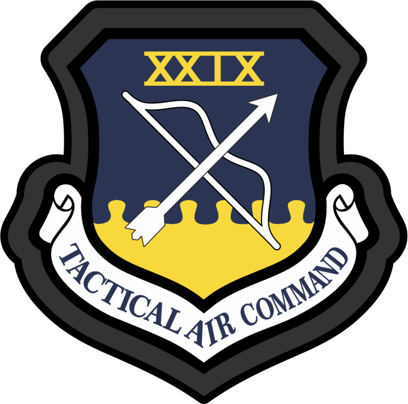 29 WPS Tactical Air Command Black Leather-Like Patch