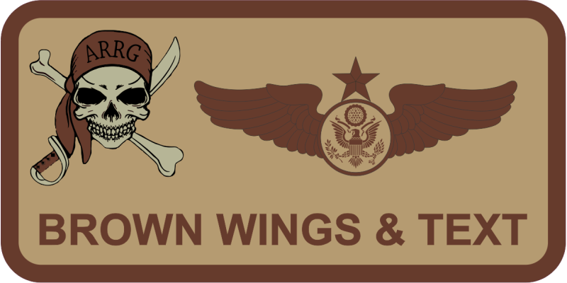 63 ARS Desert Name Tag