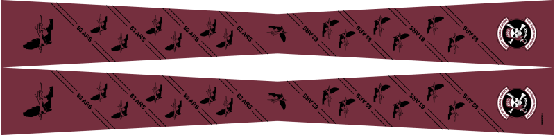 63 ARS Maroon Flight Scarf, MacDill AFB
