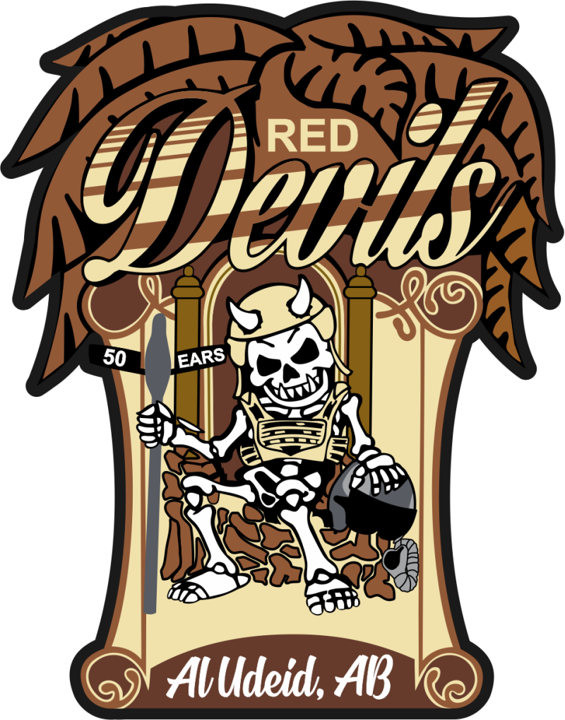 50 EARS Desert Al Udeid PVC Patch