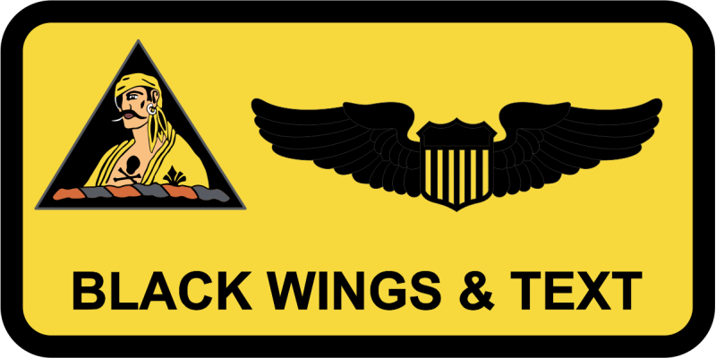 6 OG Pirate Heritage Yellow Name Tag