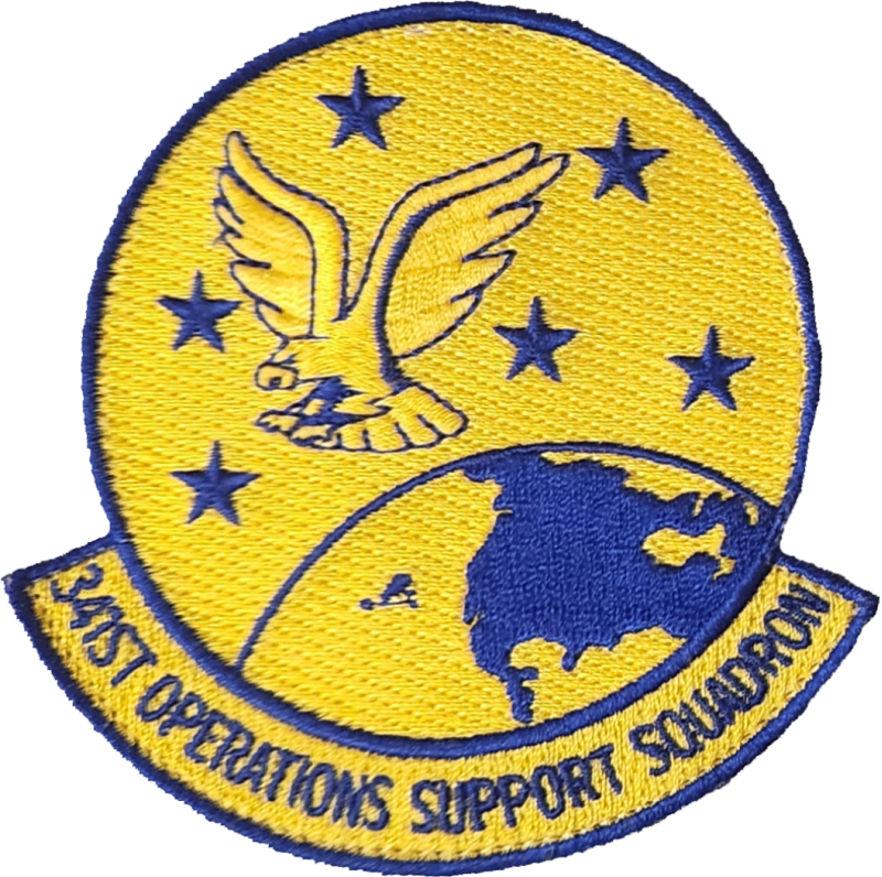 341 OSS Yellow & Blue Patch
