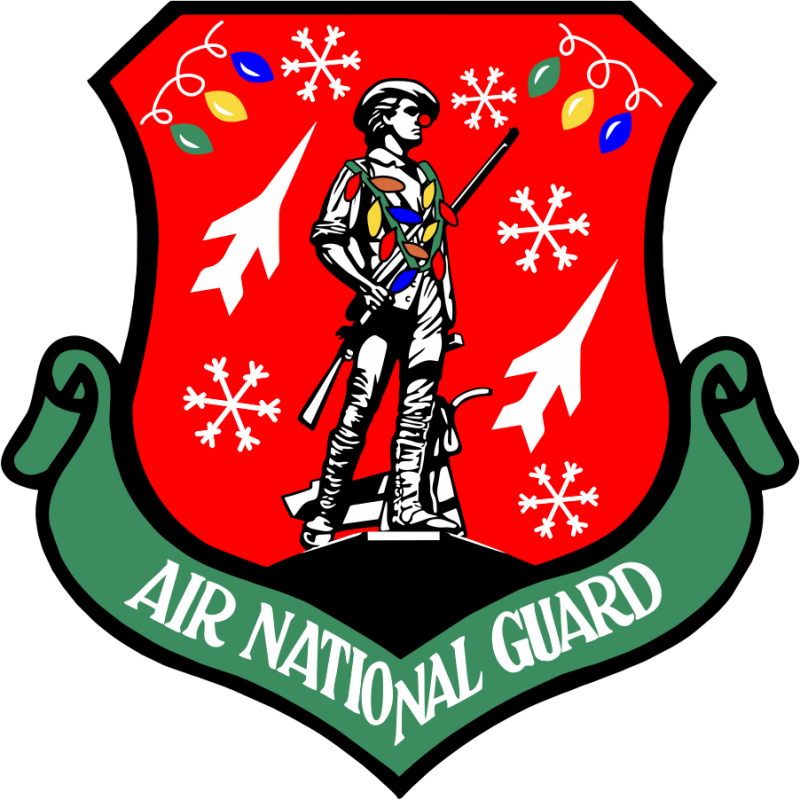 196 ATKS ANG Holiday Red Background Patch