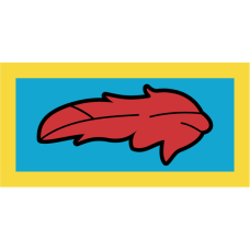 Image for 912 ARS LT Blue Red Feather Pocket Tab