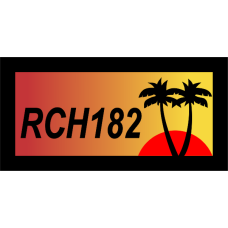 Image for RCH182 with Sun and Palm Trees Pocket Tab