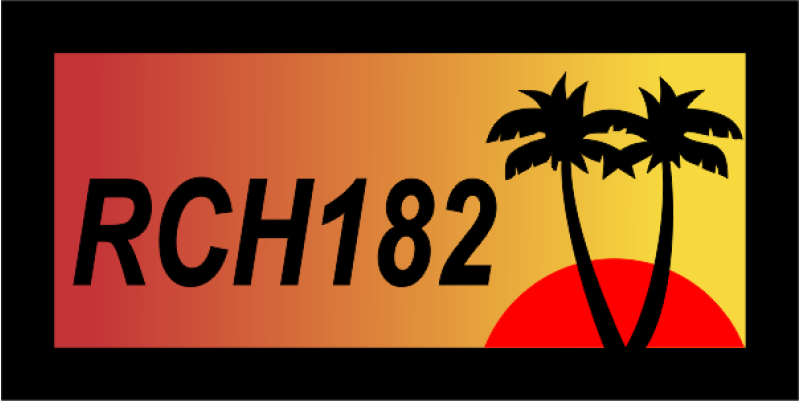 RCH182 with Sun and Palm Trees Pocket Tab