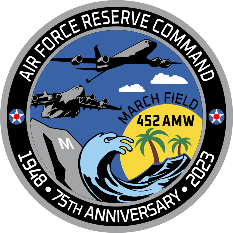 452 AMW 75th Anniversary Full Color Patch