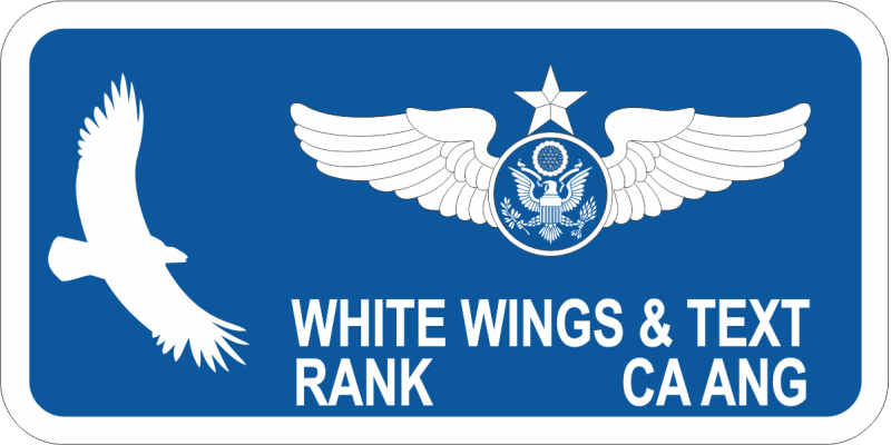 160 ATKS White Eagle California Reapers Name Tag