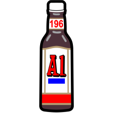 Image for 196 ATKS A1 Sauce Bottle Pocket Tab