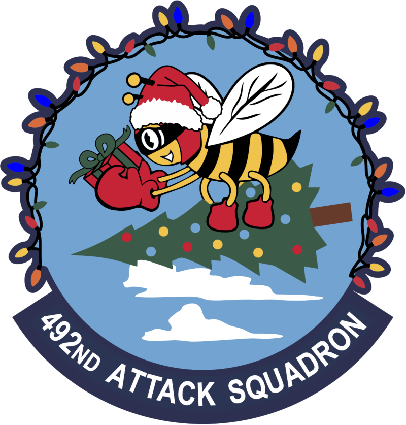 492 ATKS Christmas Riding Tres Full Color Patch 2024