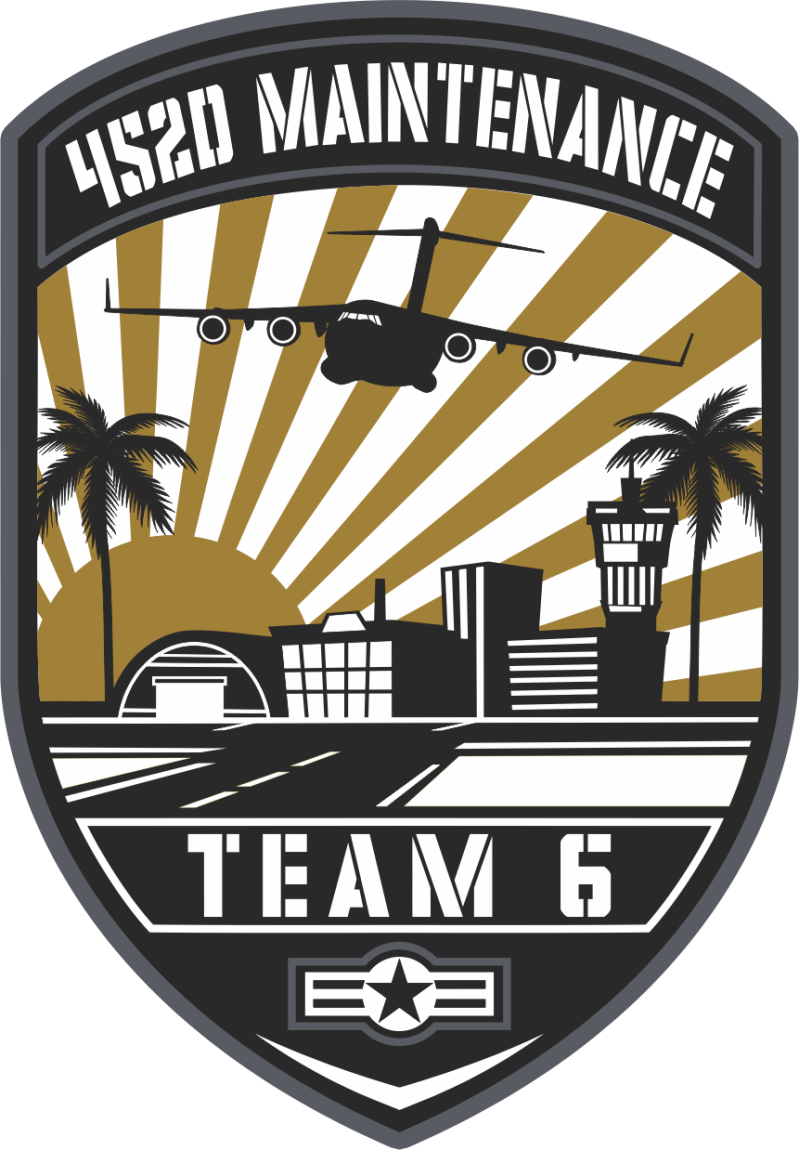 452 AMXS Team 6 PVC Patch