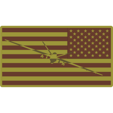 Image for 196 ATKS MQ-9 Reverse American Flag OCP Patch