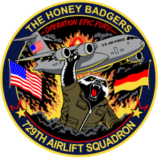 Image for 729 AS Operation Epic Fury The Honey Badgers Patch