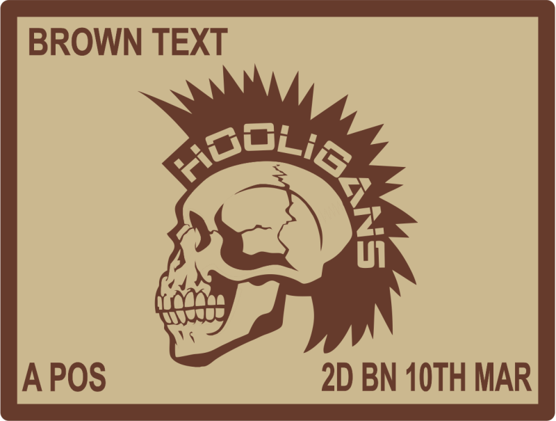 2D Battalion 10th Marines Name Tag