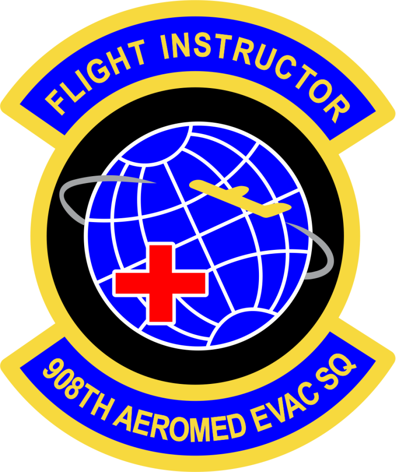 908 AES Flight Instructor Full Color Patch