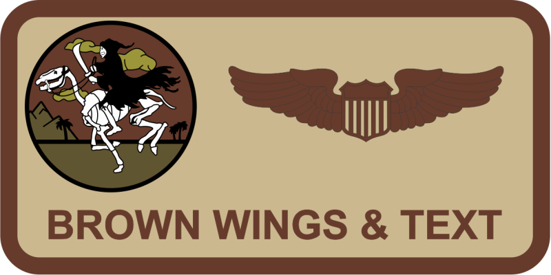 8 EAS Grim Reaper Desert Name Tag