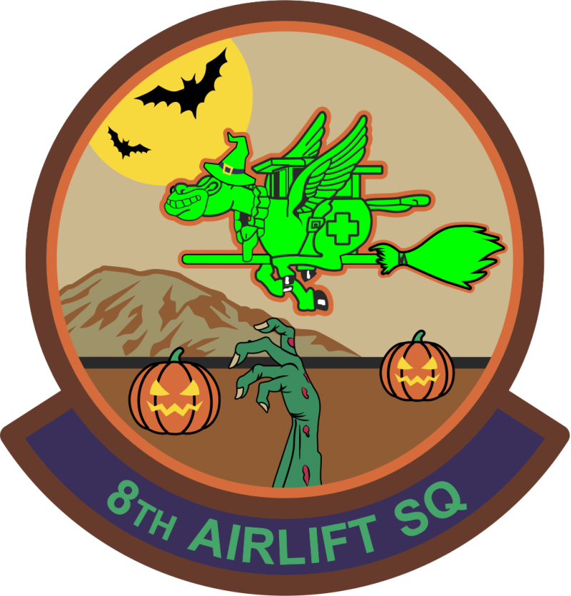 8 AS Halloween Desert  PVC Patch