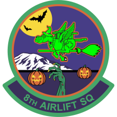 Image for 8 AS Halloween Green PVC Patch