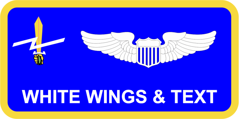 7 AS Sword with Bolt Name Tag