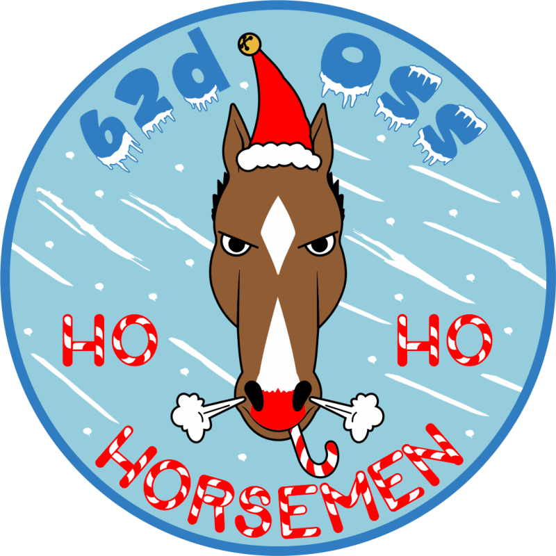 62 OSS Ho Ho Horsemen Xmas Patch