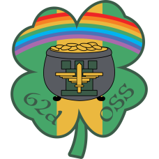 Image for 62 OSS Four Leaf Clover Full Color Patch