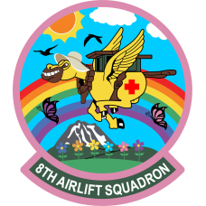 Image for 8 AS Rainbow Donkey Patch PVC